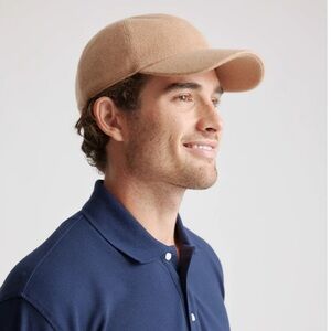 New Quince Cashmere Baseball Cap in Camel, Sz Small, New in Box, Unisex